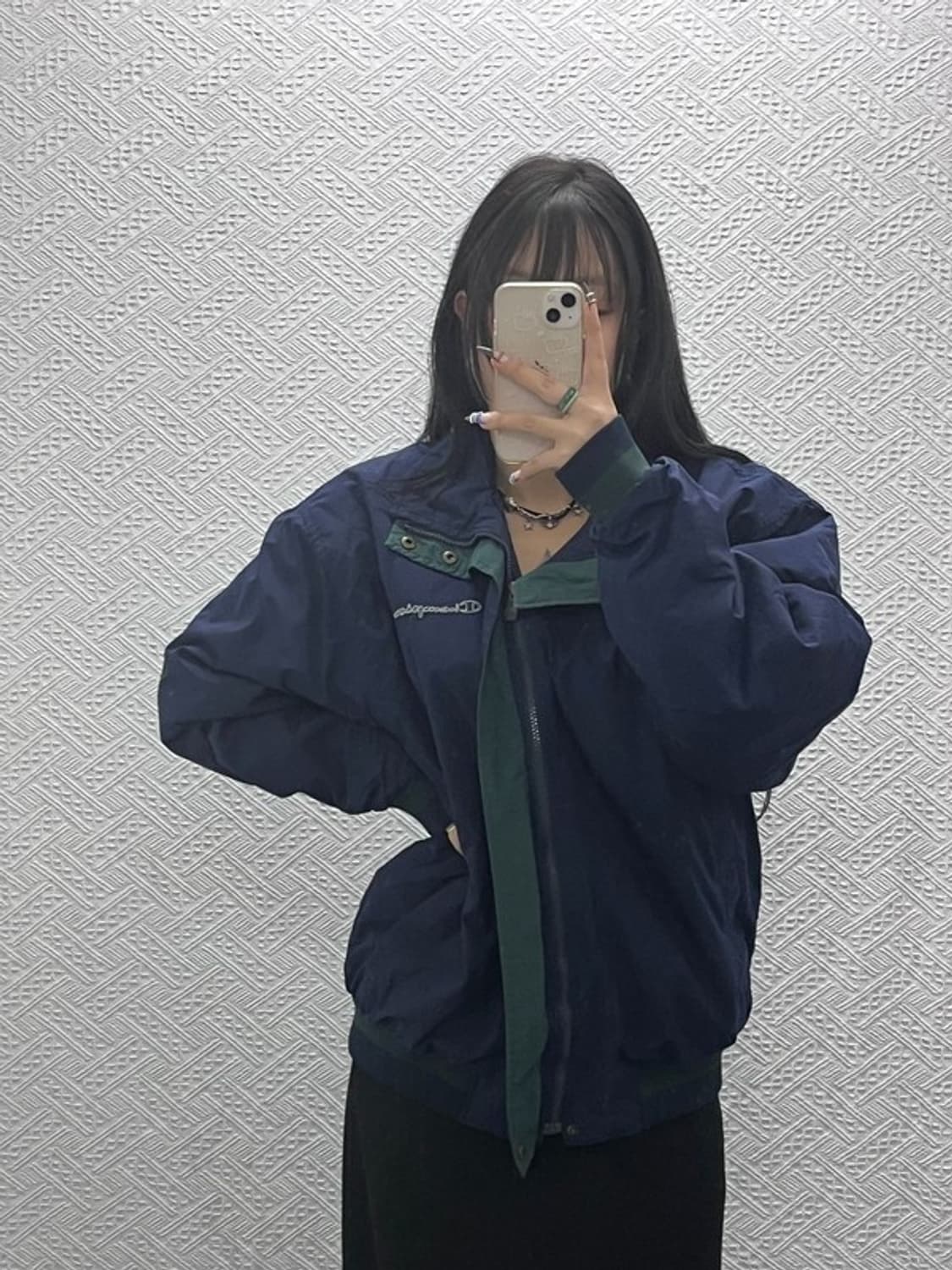 챔피온 레트로 빈티지 백로고 바람막이 자켓 110 C07733 상품이미지1