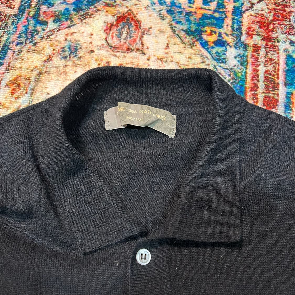 [XL] 90s 꼼데가르송 옴므 니트 카라티 상품이미지3