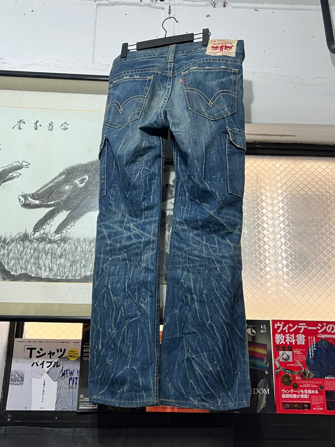 Levi's 708 W34 L32 스크래치 패턴 카고 팬츠 상품이미지6