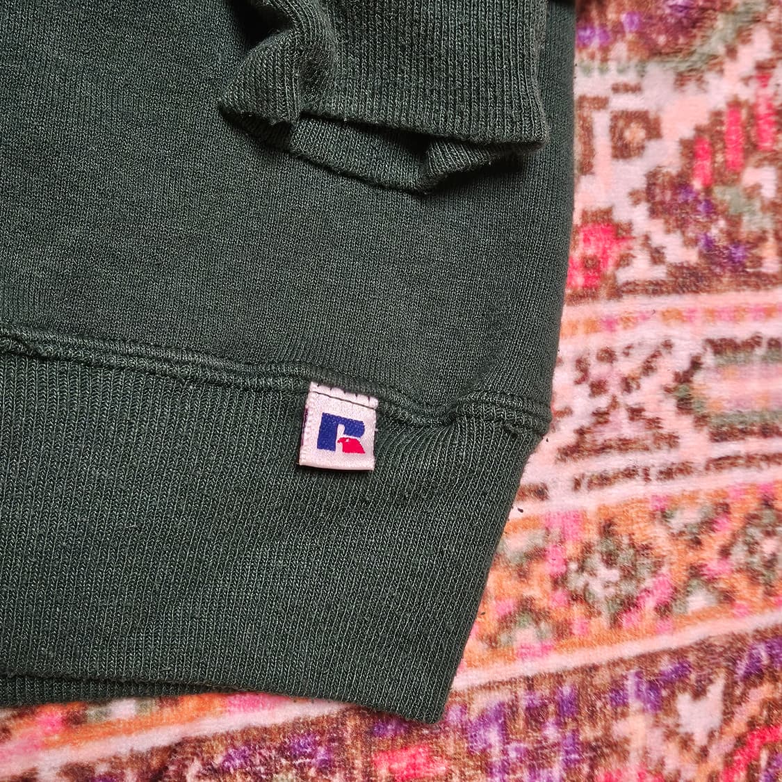 90s 러셀 무지 스웻 USA 딥그린 (XL) 상품이미지4