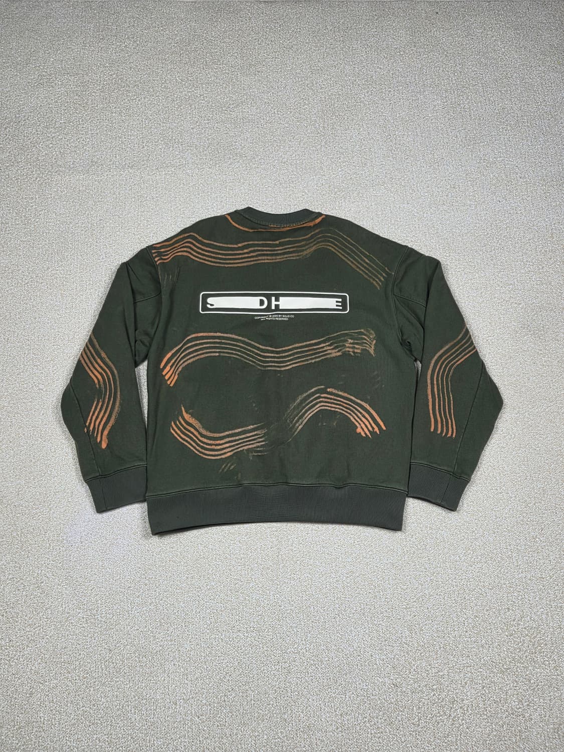 [솔리드옴므] SDHE 백로고 붓터치 맨투맨 | 00282 상품이미지7