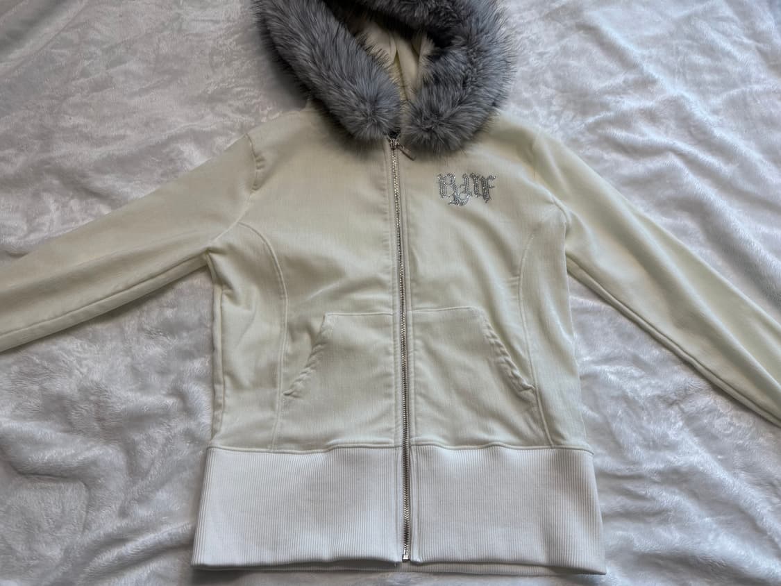 새상품)플리즈노팔로우 마리 퍼 후드집업 상품이미지3