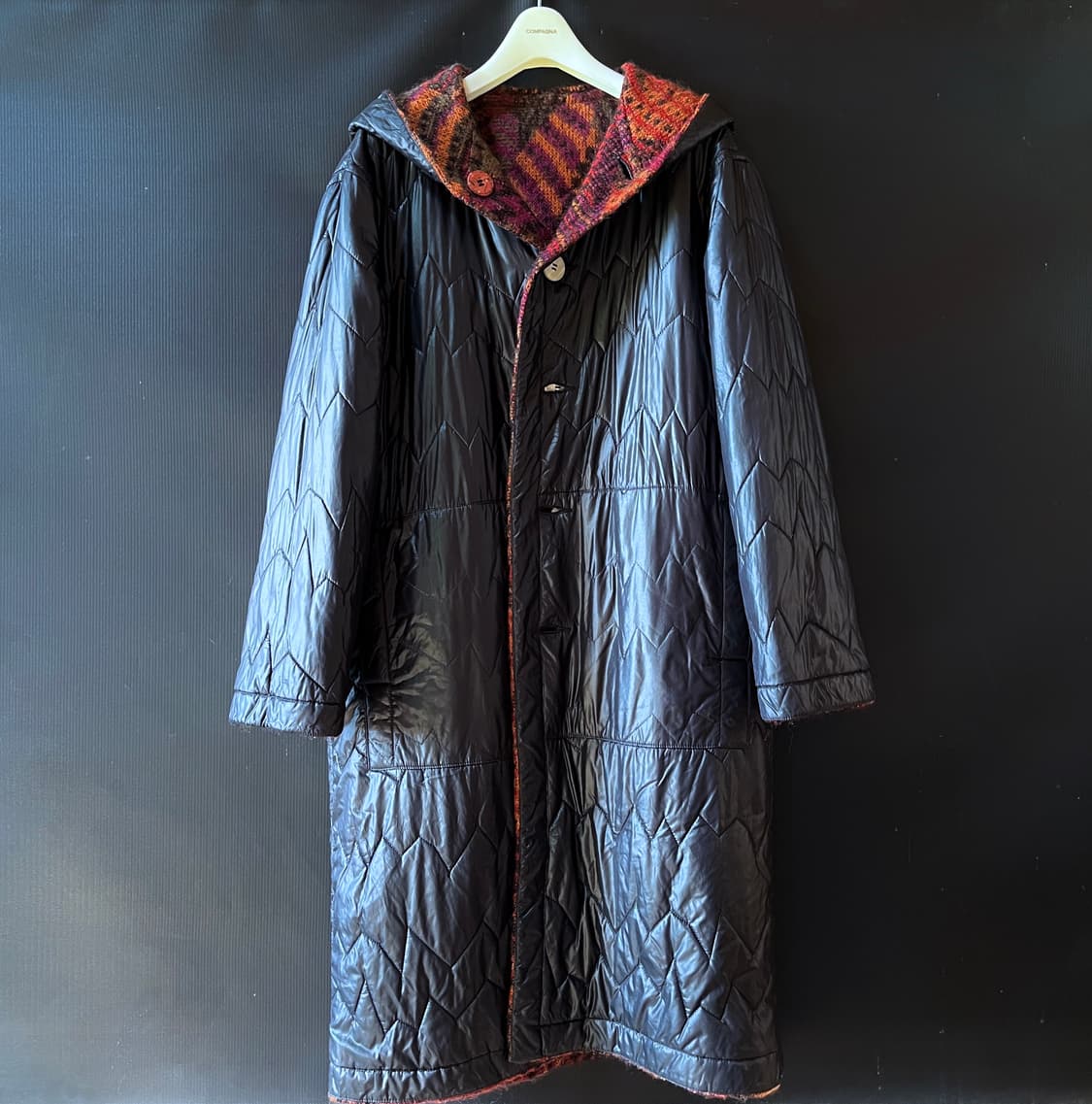  00s MISSONI 모헤어 시그니처 리버시블 코트  상품이미지6