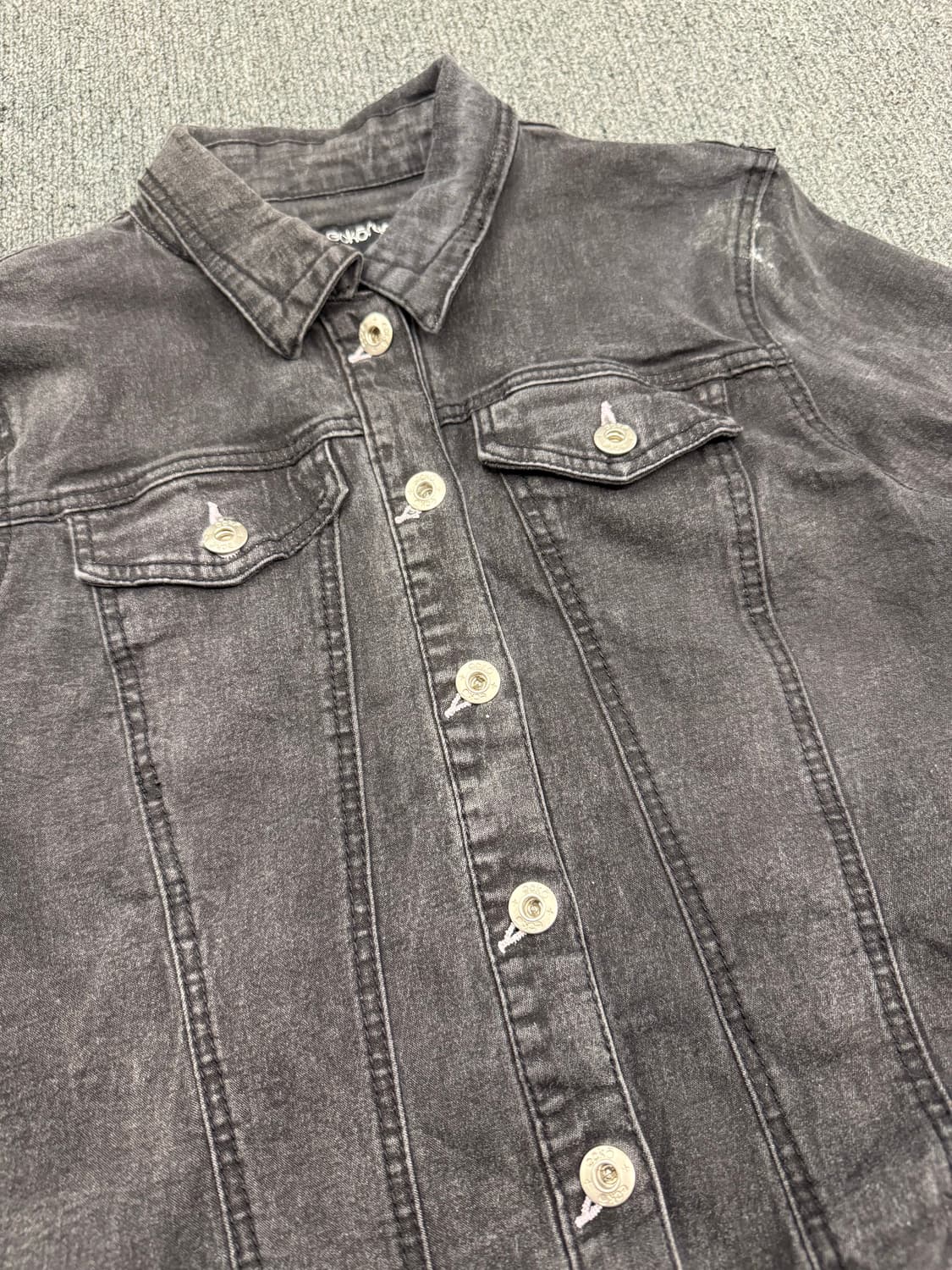 ECKO RAD 빈티지 여성 흑청 데님자켓 상품이미지2