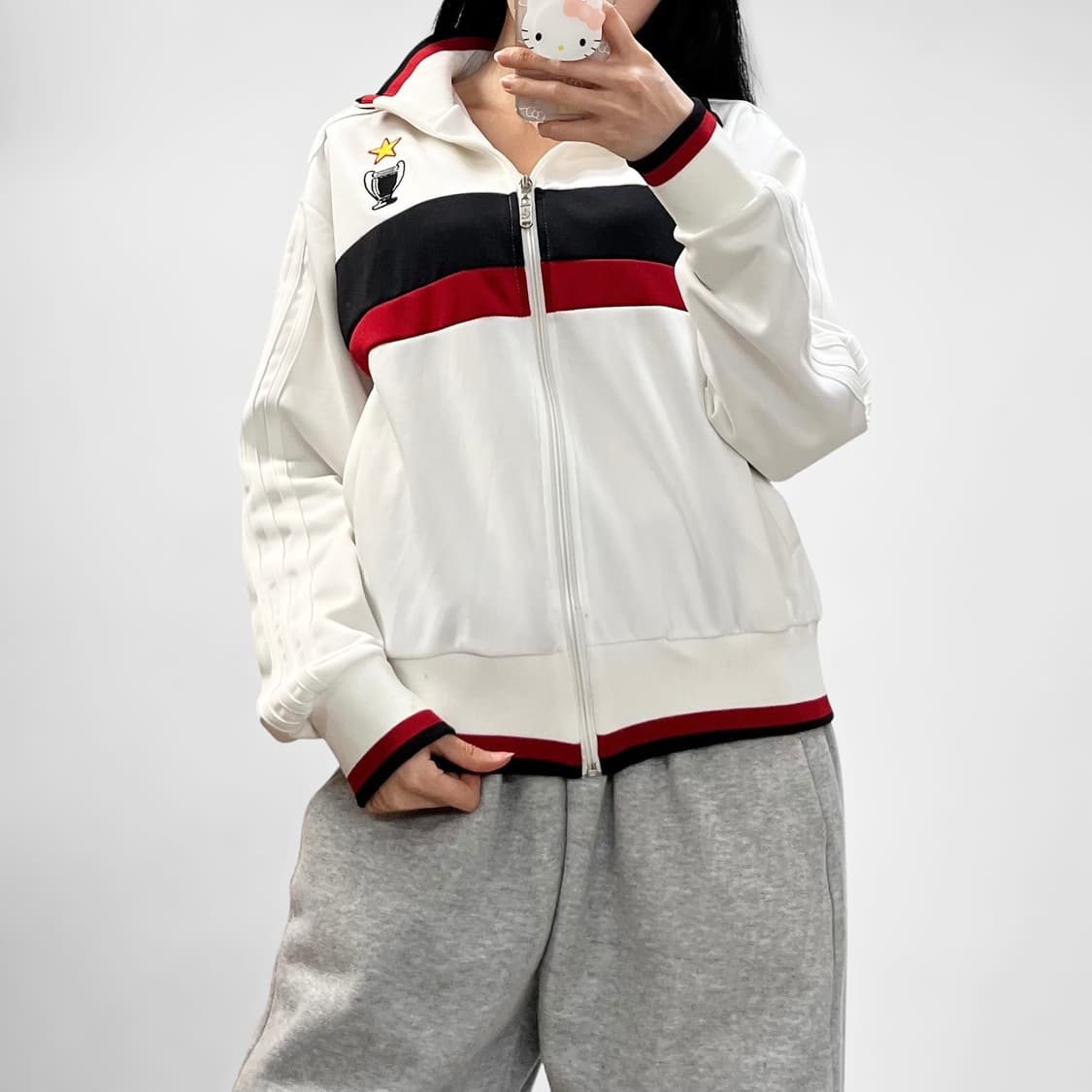 아디다스 빈티지 y2k 독일 트랙탑 져지 화이트 상품이미지1