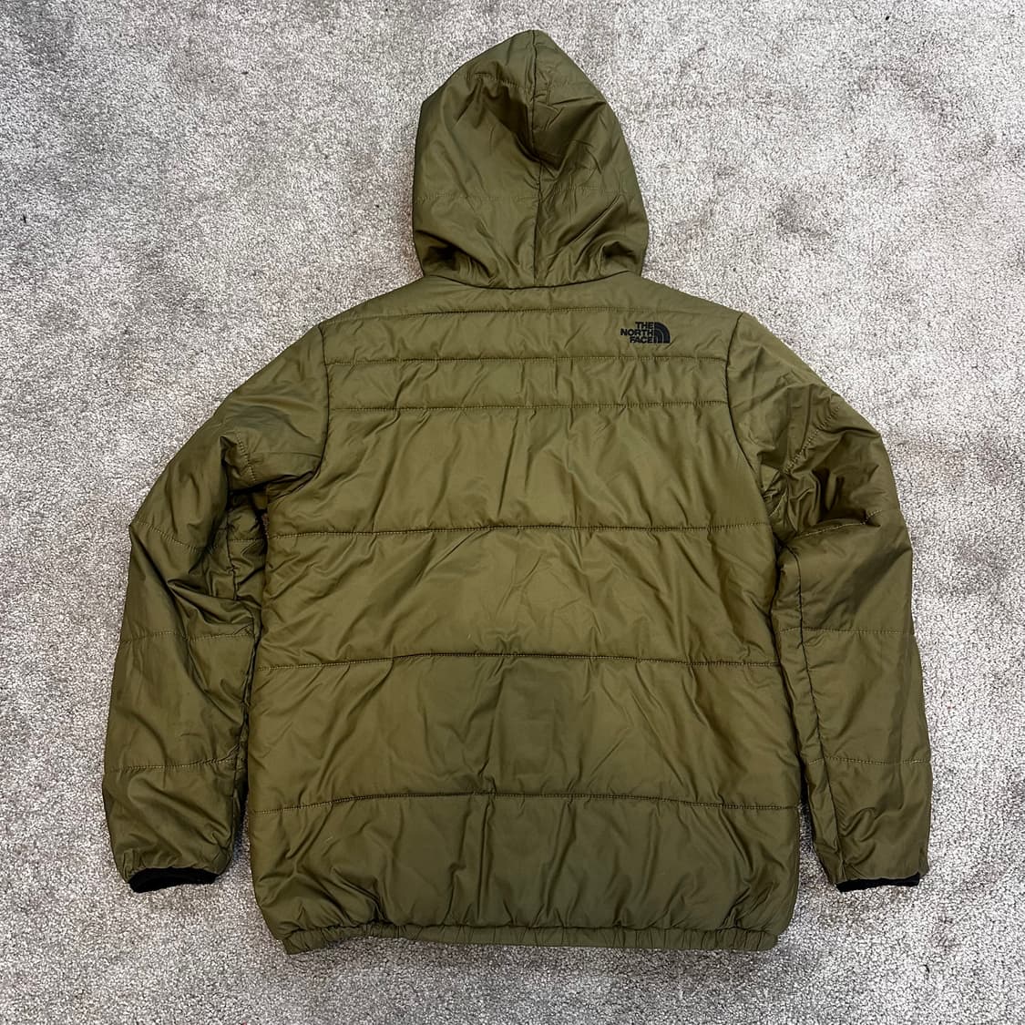 노스페이스 올리브/블략 리버서블 경량패딩L 상품이미지8