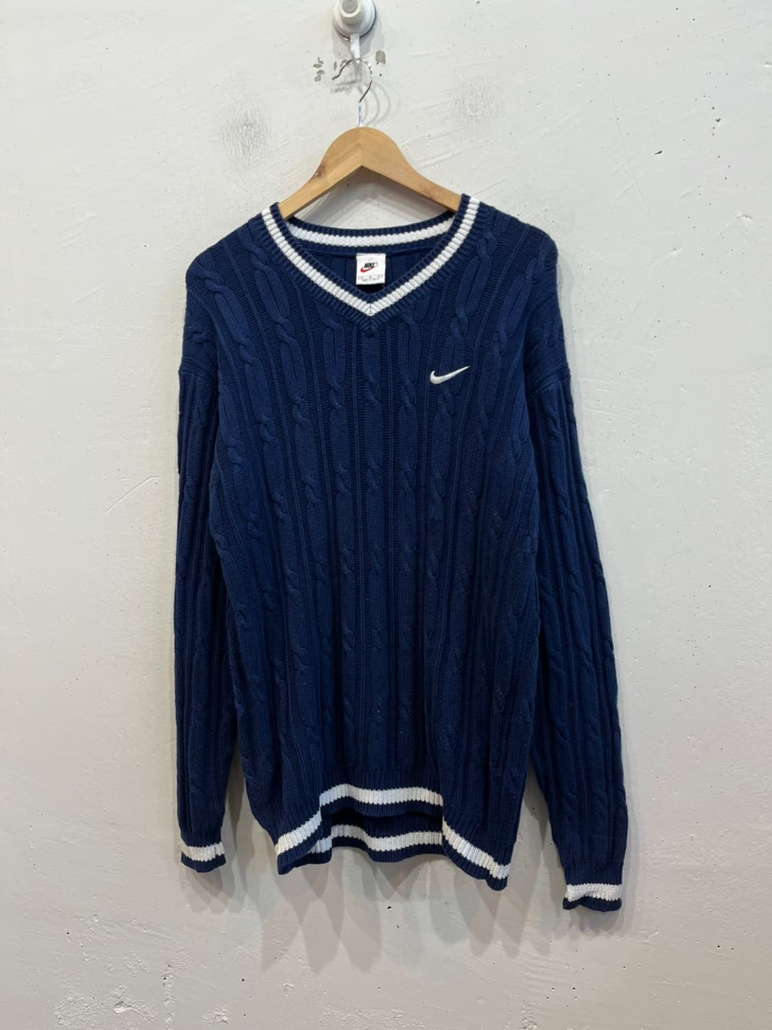 90s 나이키 케이블 니트 웜업  상품이미지1