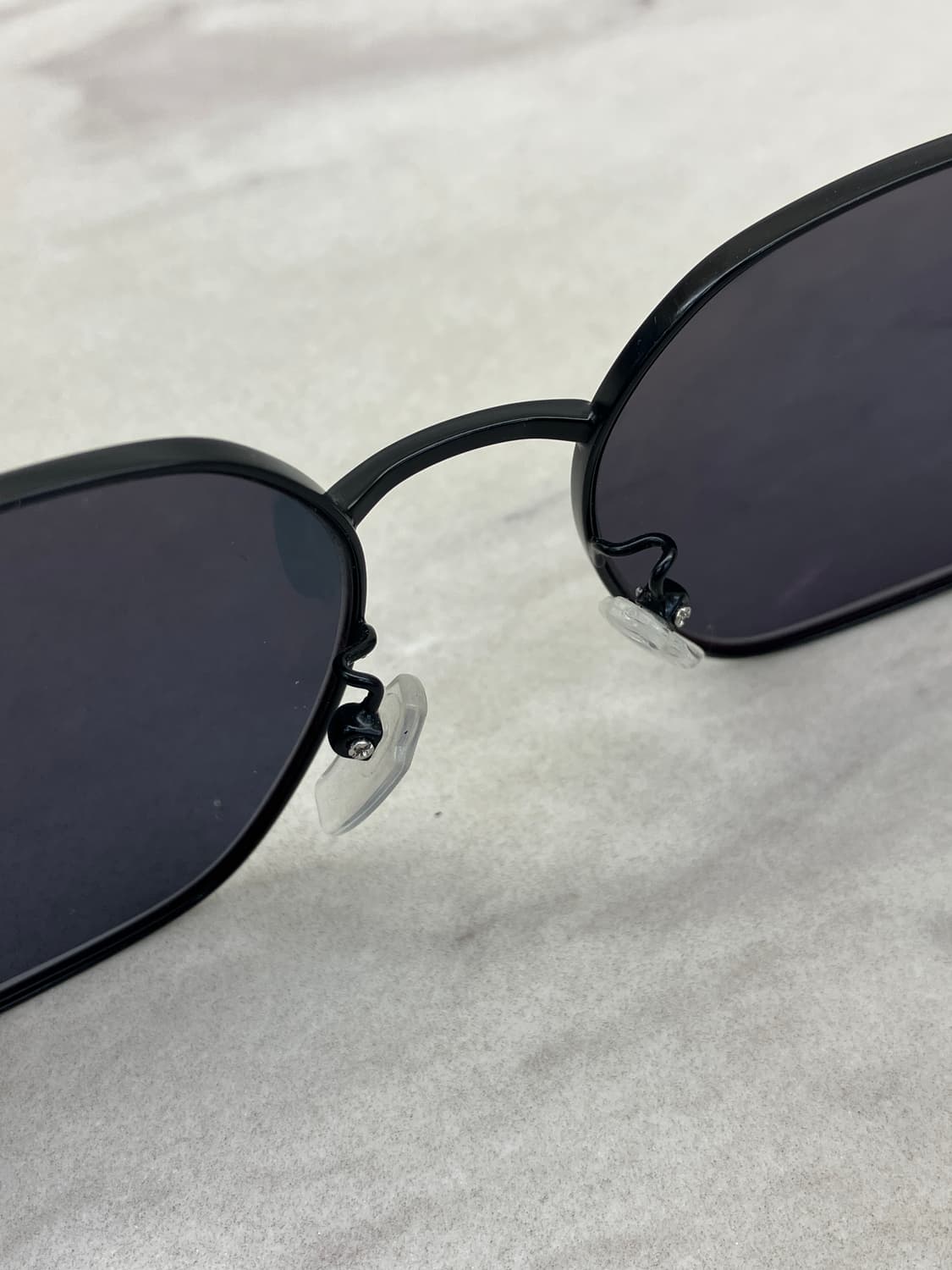 JW EYEWEAR 블랙 와이드 웰링턴 메탈테 선글라스 상품이미지4