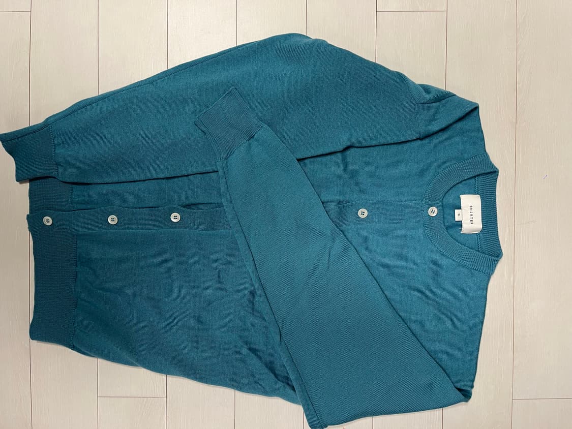 [셔터]라운드 넥 가디건_(블루그린)_ S size 상품이미지8