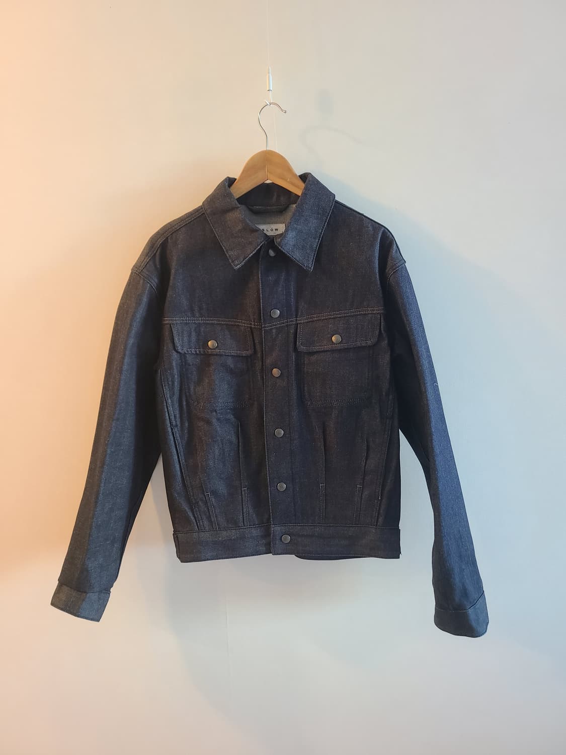 비슬로우 셀비지 데님트러커자켓 인디고S 상품이미지1