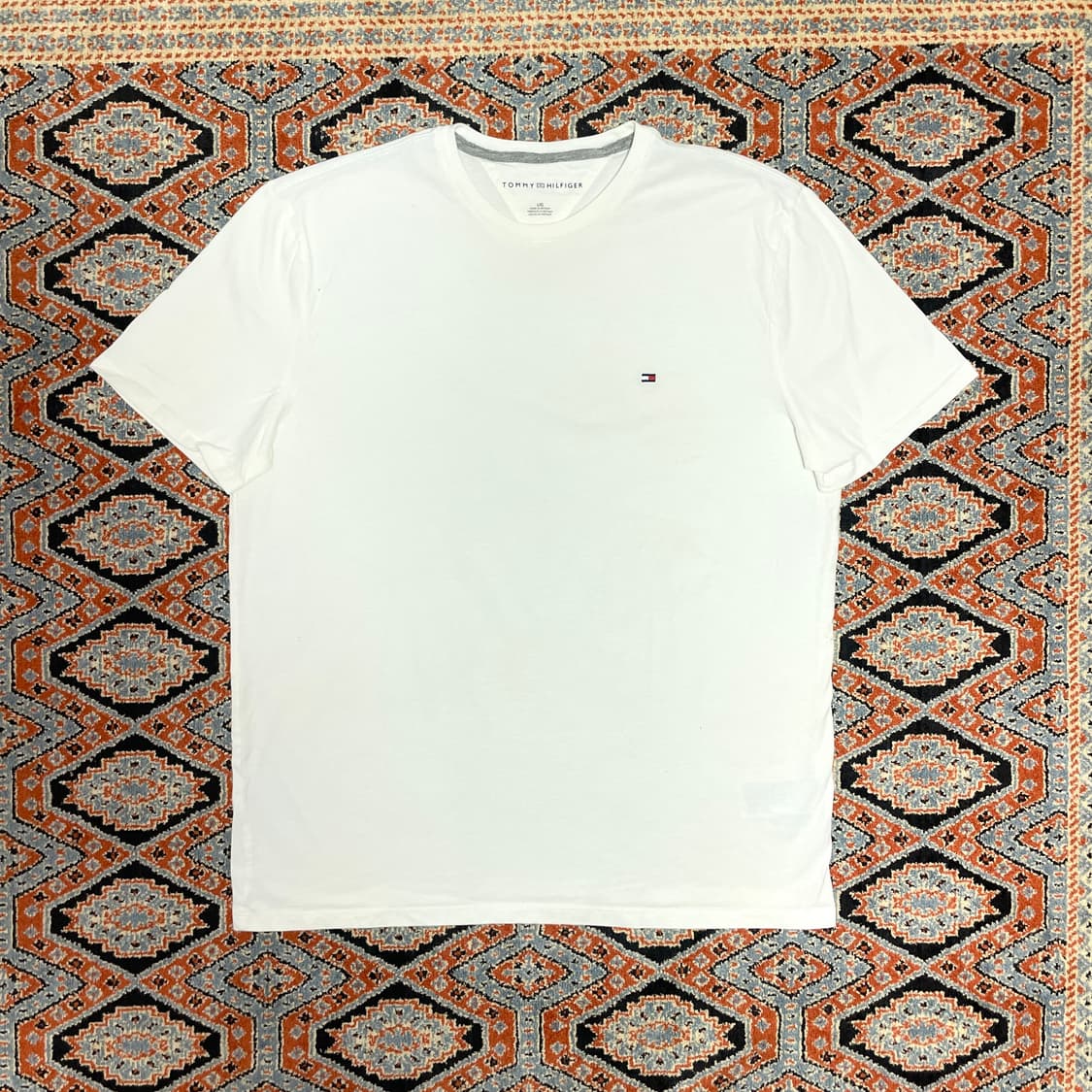 타미힐피거 화이트 반팔티셔츠 여성L 상품이미지1