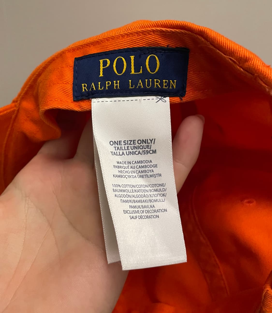 (F)POLO RL 폴로랄프로렌 베이스볼 볼캡 모자 오렌지 상품이미지7