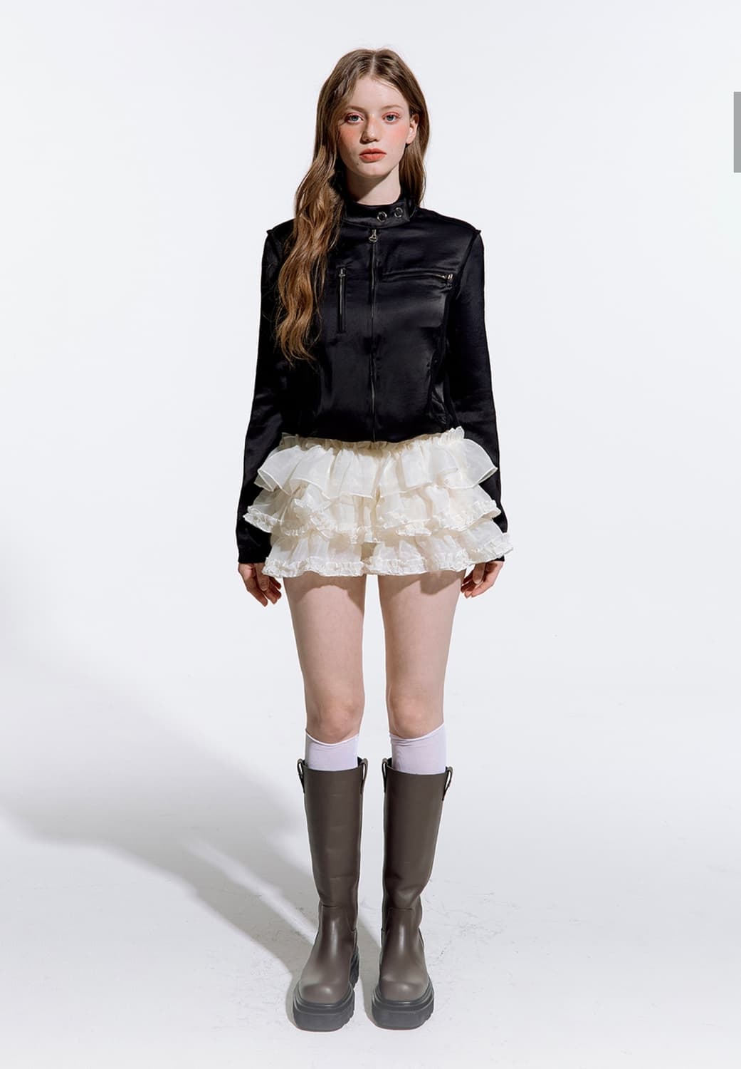 마지막가격) 새상품) 러프넥 튜튜 팬츠 스커트 크림 (실사O) 상품이미지3