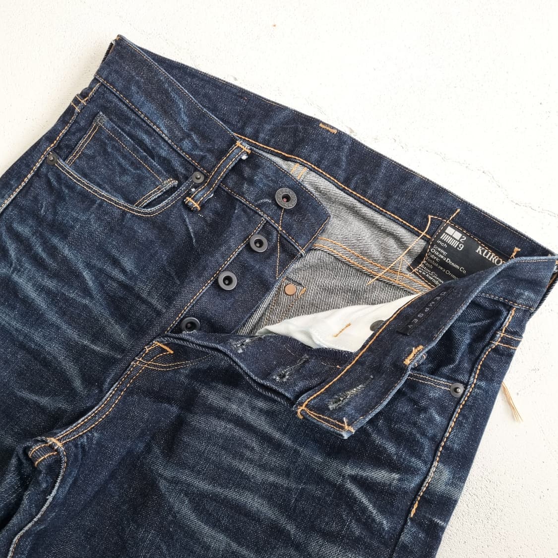 KURO DENIM 페이딩 데님진 - 30 상품이미지9