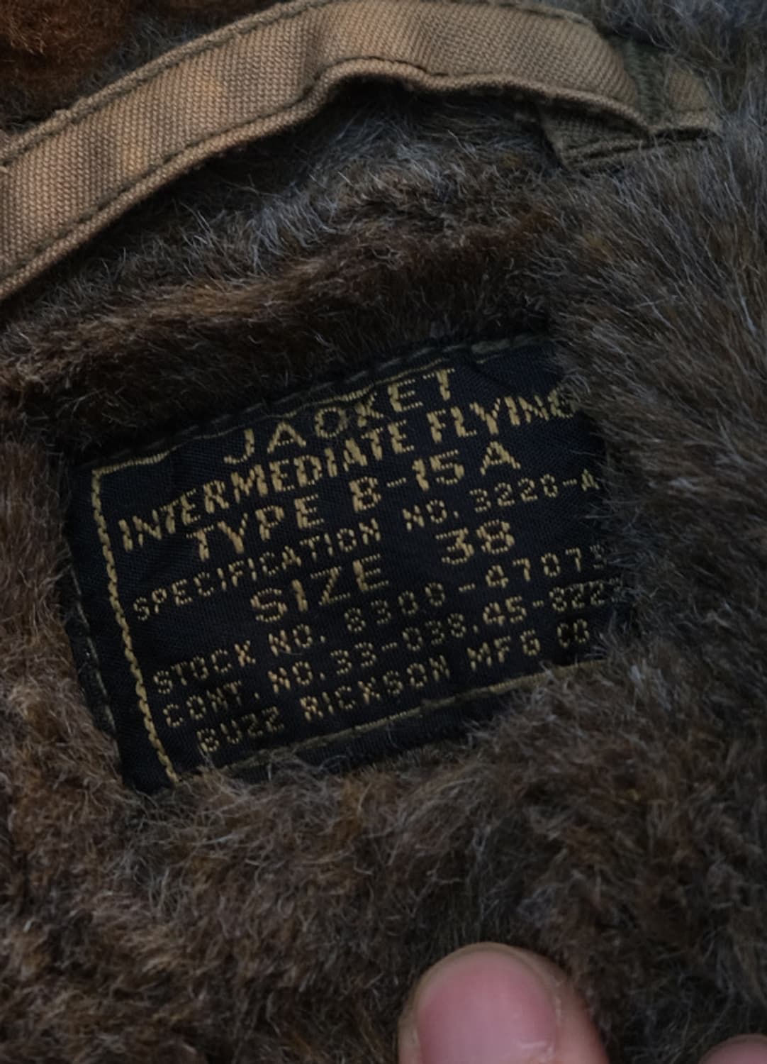 버즈릭슨 b-15a 플라잉 자켓 상품이미지8