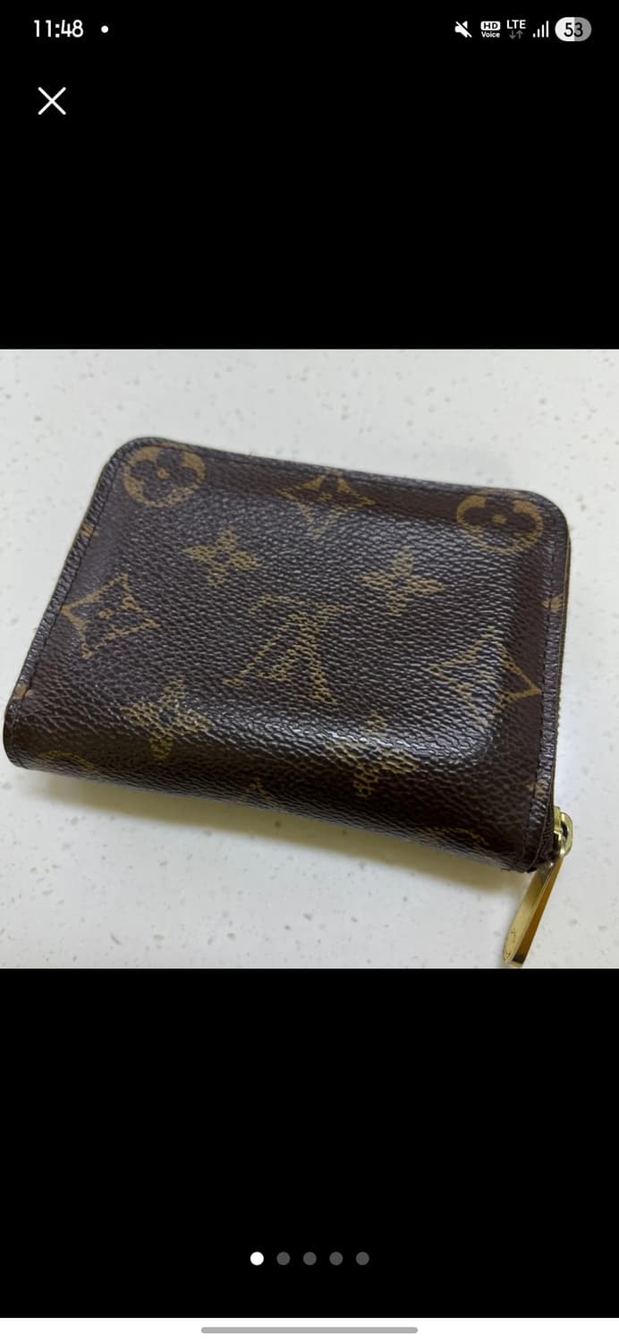 루이비통 모노그램 반지갑 브라운 지퍼 지갑 코인퍼스 상품이미지2