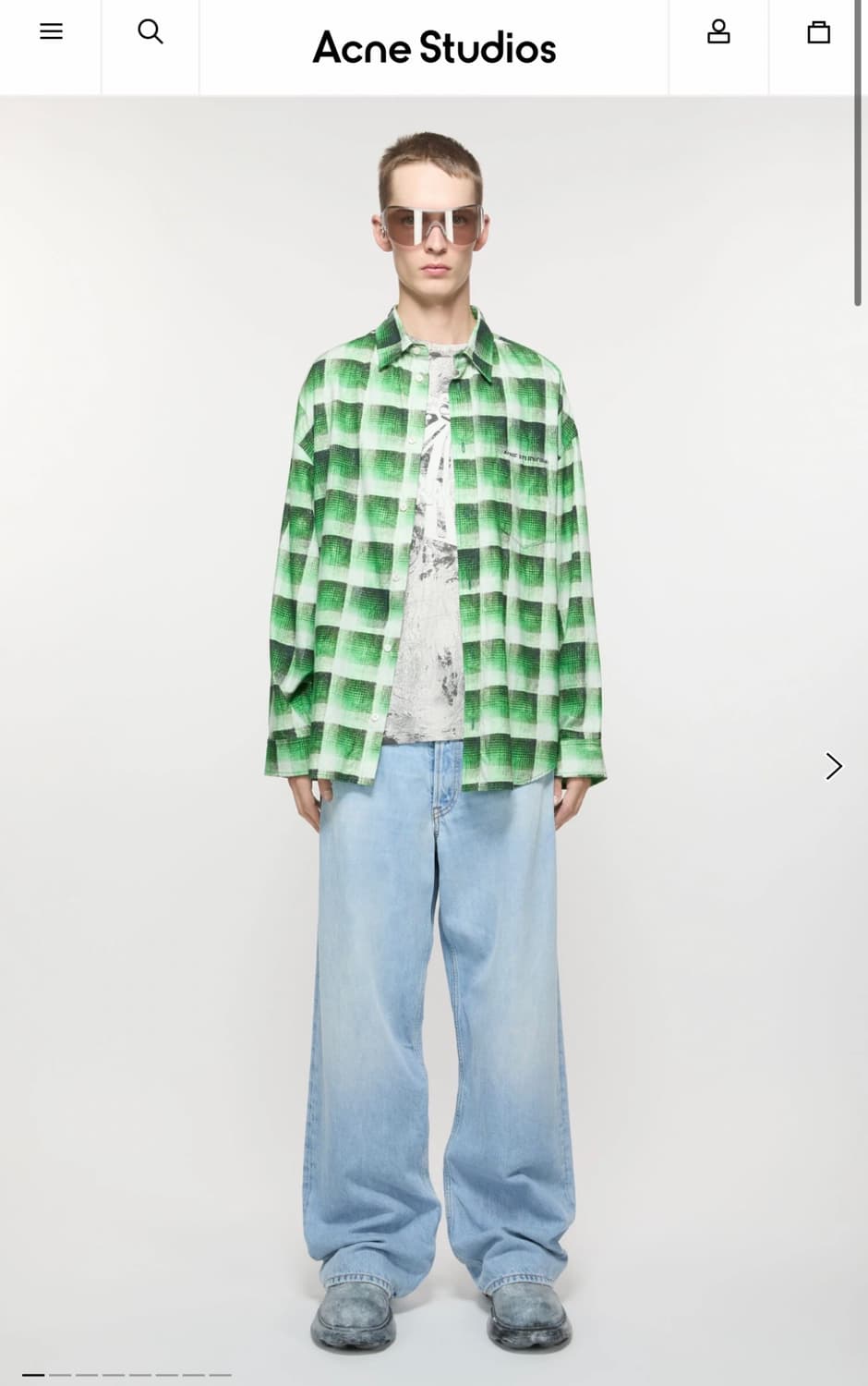 (새상품)아크네 스튜디오 와이드 데님 상품이미지1