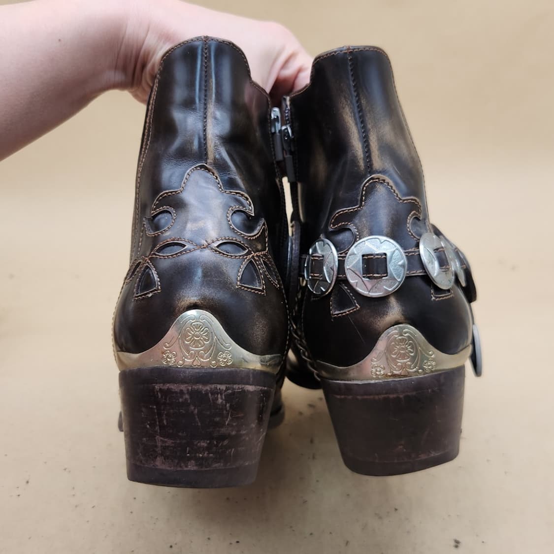 JUNRODEO 빈티지 웨스턴 부츠 275 굽6 상품이미지4