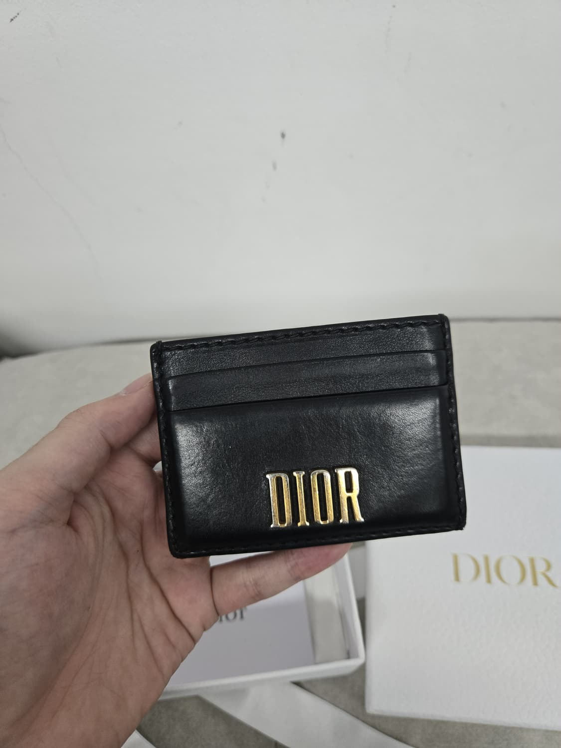 [보증서 정품]디올 빅 로고 카드지갑 상품이미지2