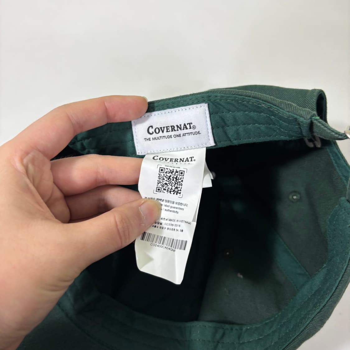 FREE 커버낫 그린 스몰로고 면 볼캡 상품이미지4