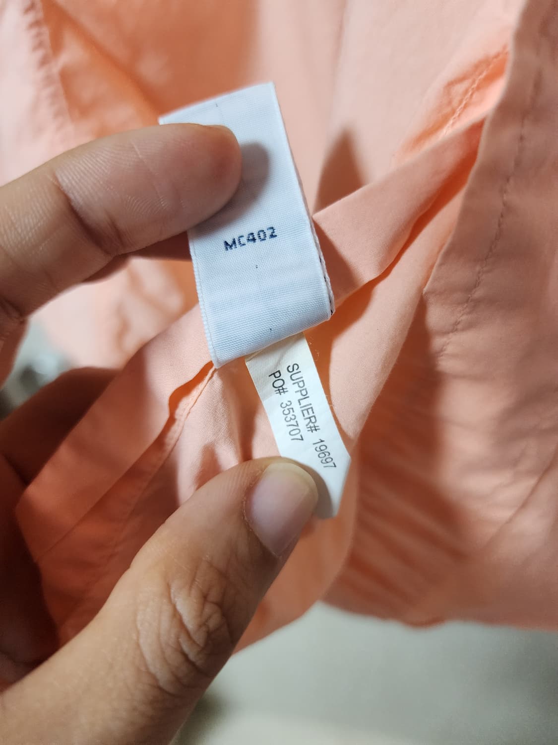 폴로 랄프로렌 오렌지 셔츠 커스텀핏 라지 남성 상품이미지5