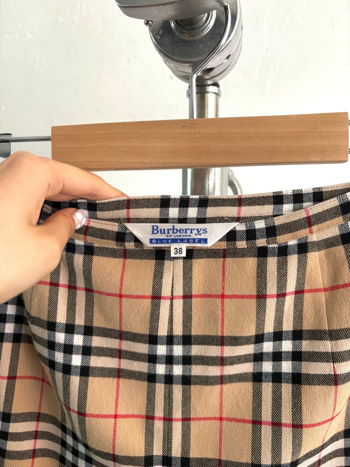 Burberry 버버리 블루라벨 노바체크 플리츠 스커트 상품이미지3