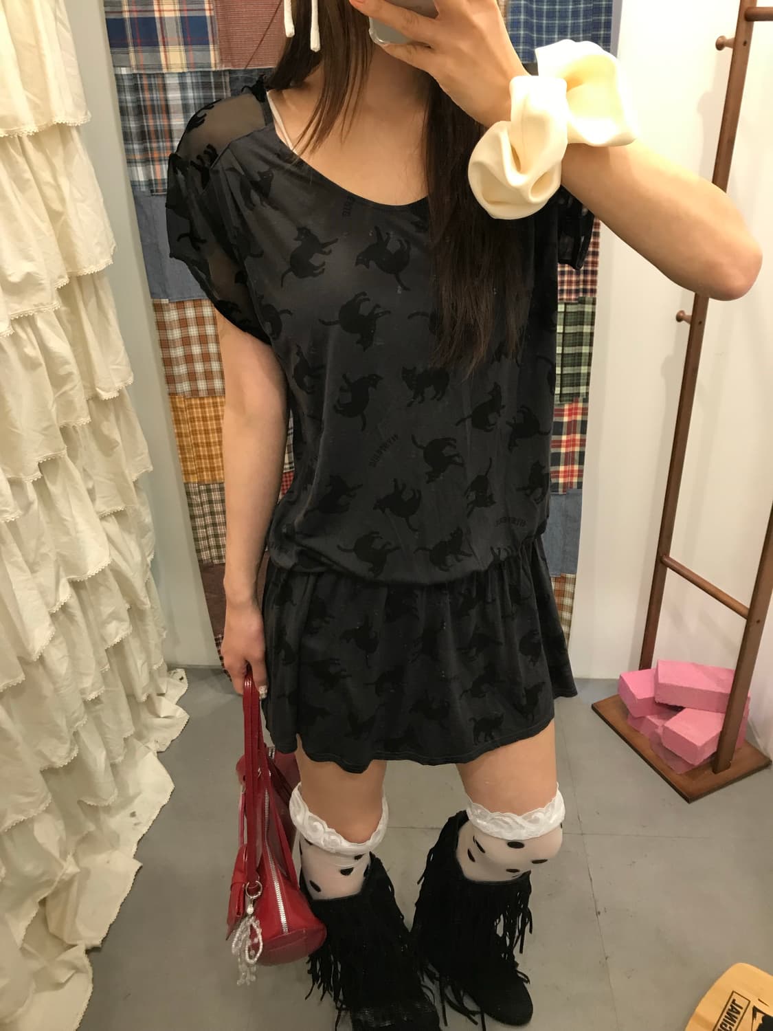 히스테릭글래머 캣 미니 원피스 상품이미지2