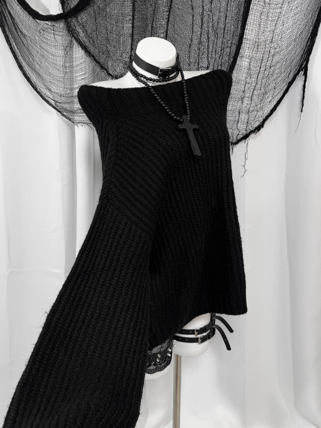 off shoulder knit 상품이미지1