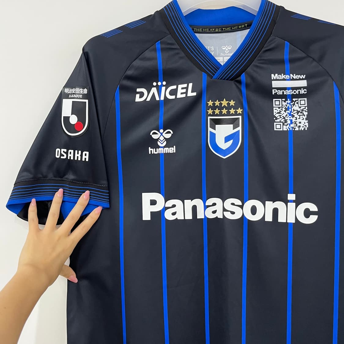 HUMMEL 험멜 J리그 2024 감바 오사카 우사미 마킹 홈 유니폼 상품이미지5
