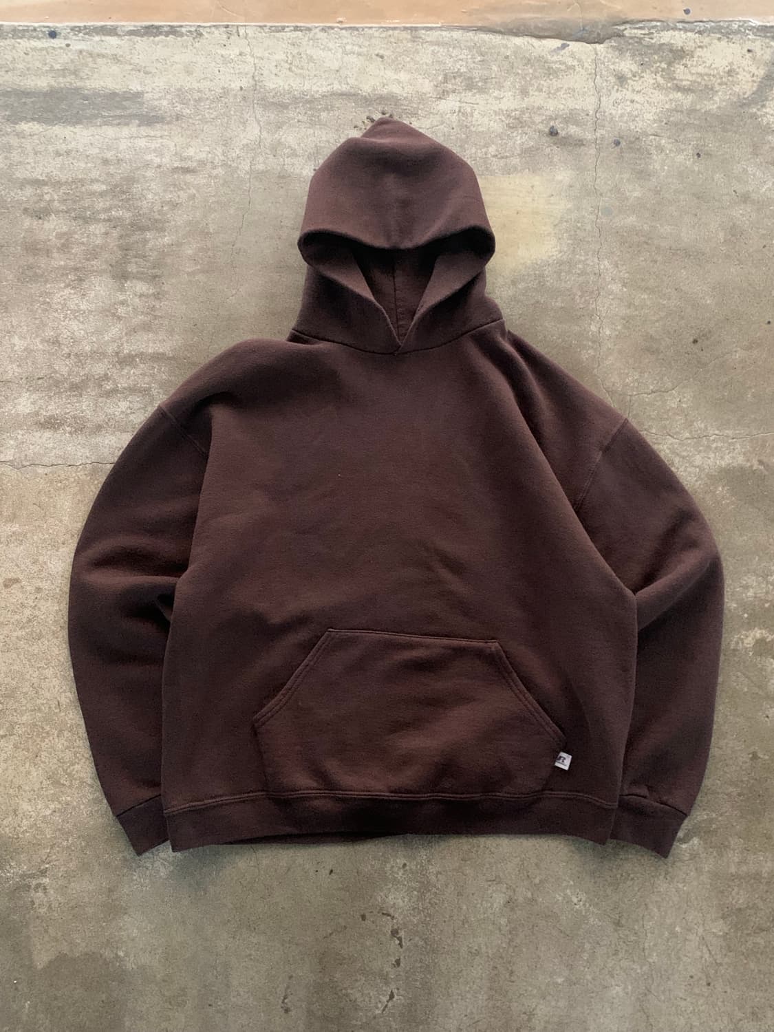 00s 러셀 애슬레틱 튜블러 스웻후디 브라운 상품이미지1