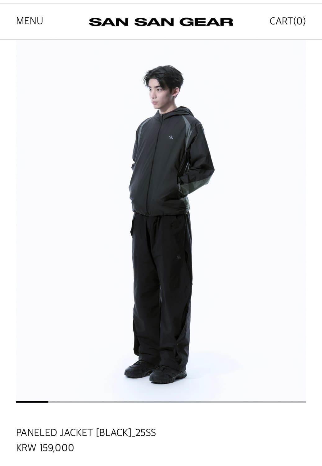 산산기어 PANELED JACKET [BLACK]_25SS 상품이미지3
