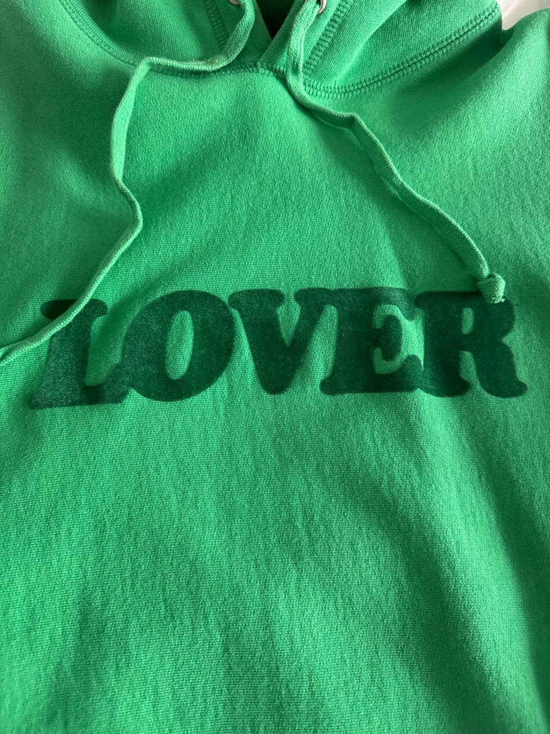 [XL] 비앙카샹동 LOVER 후드티 후디 그린 상품이미지3