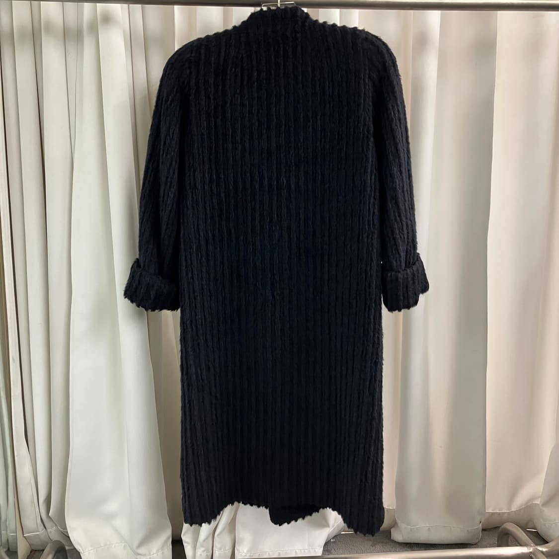 JPN VTG 빈티지 블랙 알파카 롱코트 상품이미지2