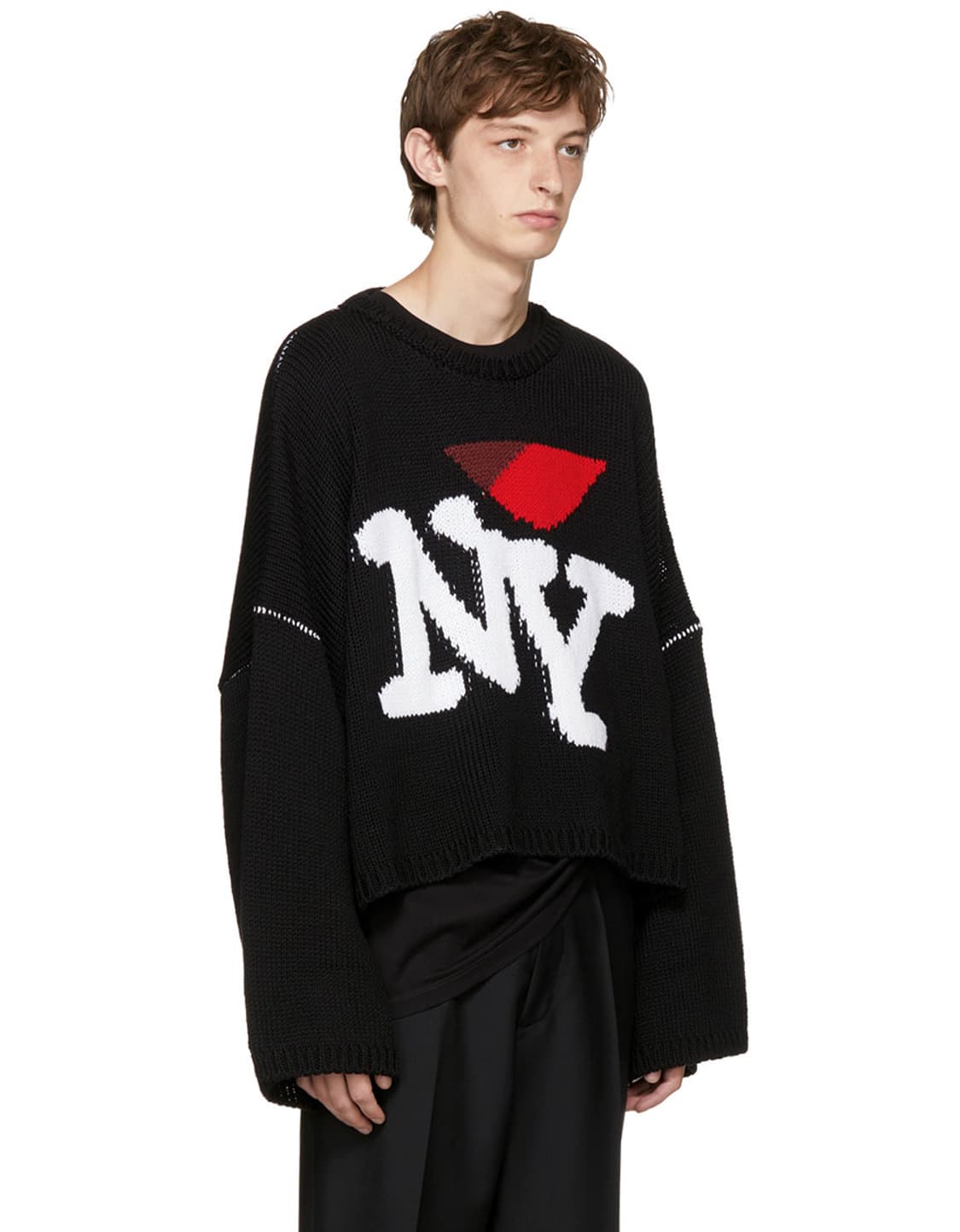 라프시몬스 2017FW 러브 NY 크롭 니트 상품이미지2