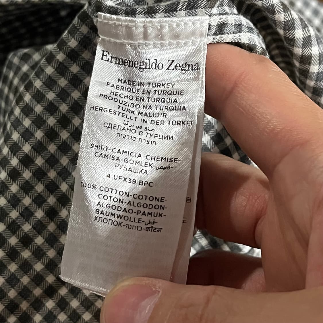 [105] 에르메네질도 제냐 체크 셔츠 상품이미지7
