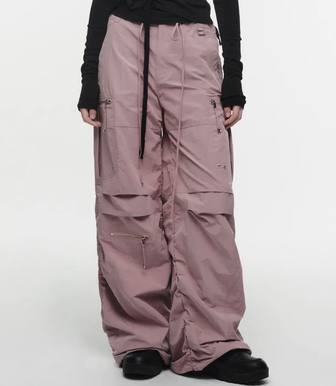 나체 PUCKERING JOGGER PANTS (UNISEX) ROSE 상품이미지2