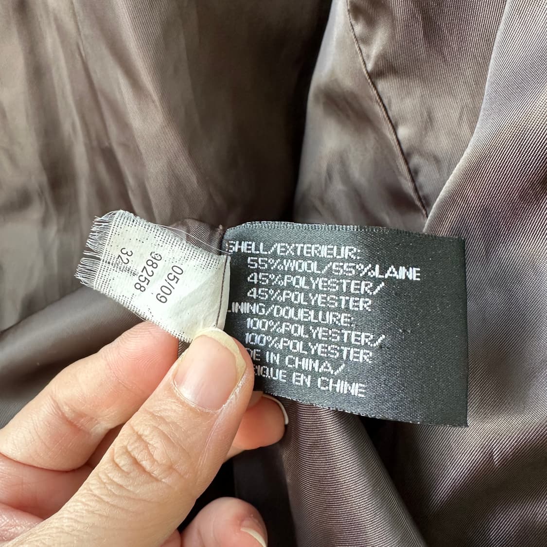 DKNY 더블 브레스티드 체크 트위드 코트 2사이즈 상품이미지10