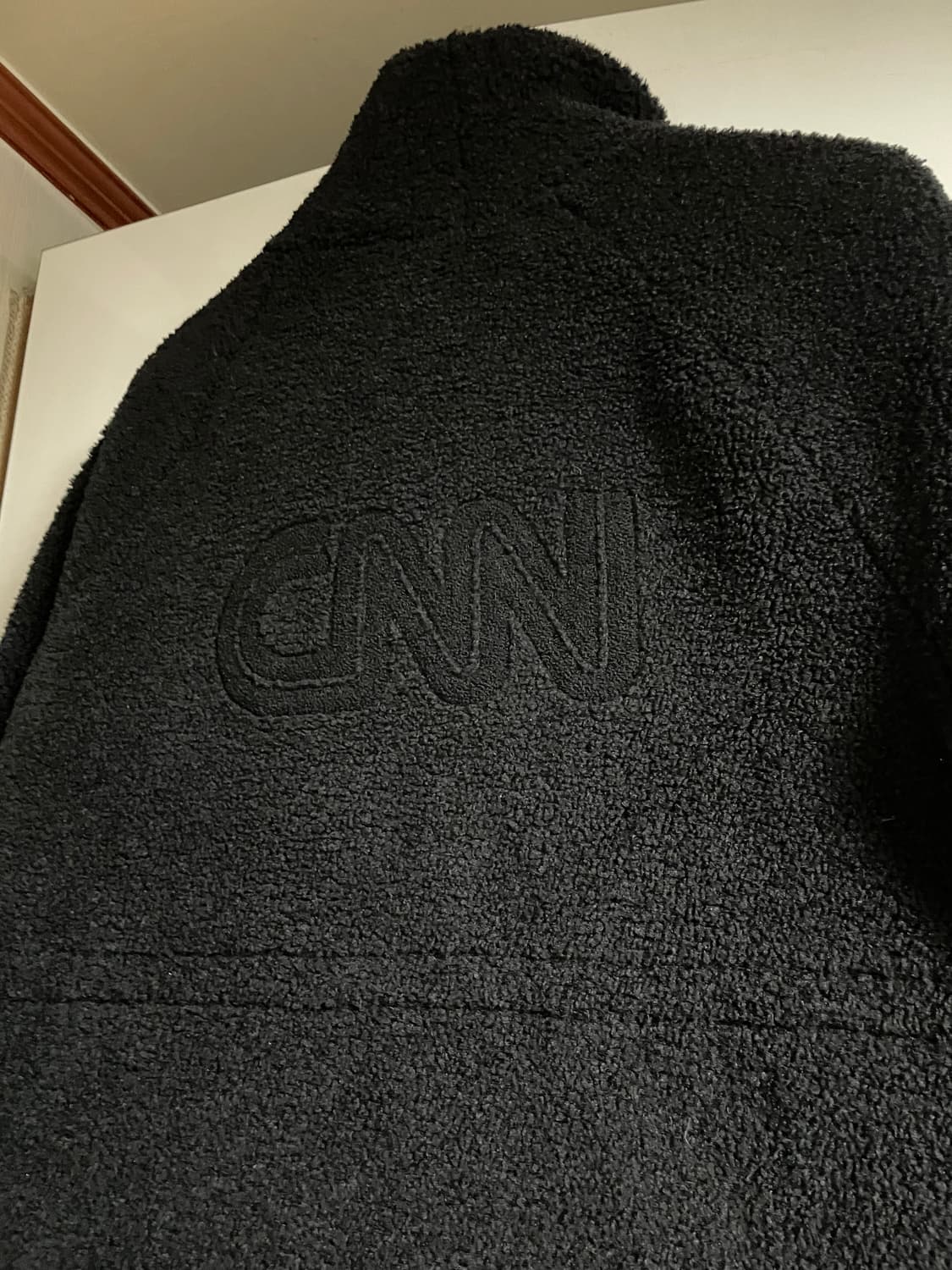 cnn 어패럴 플리스 롱 집업 상품이미지5