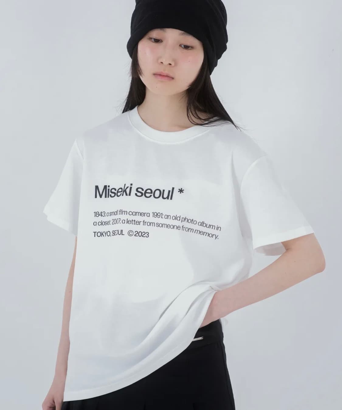 미세키서울 short sleeves 화이트 반팔 숏 슬리브 상품이미지1