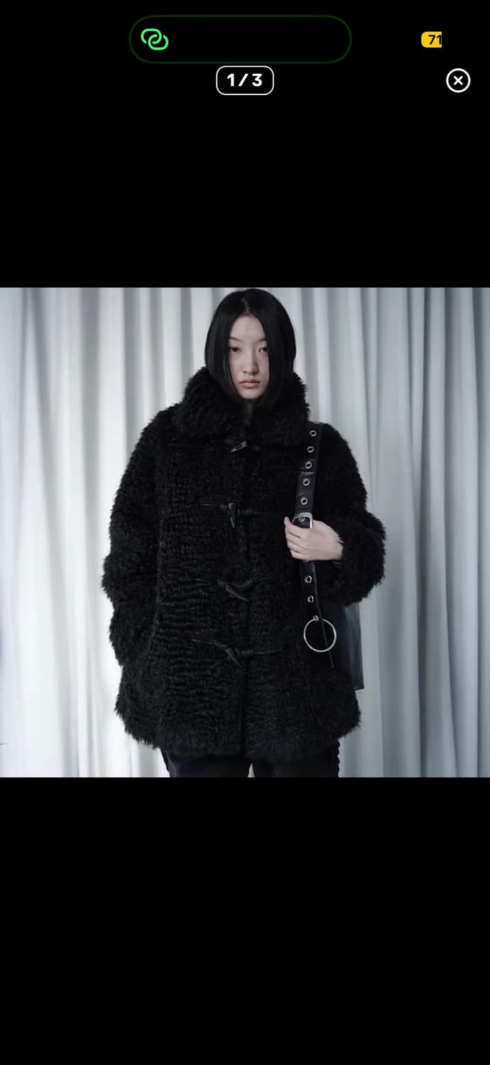 생긴스튜디오 TOGGLE FUR COAT 퍼 코트 상품이미지1