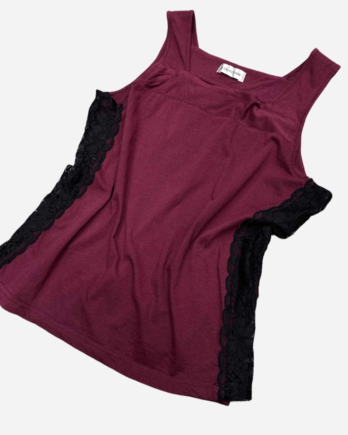 side lace burgundy sleeveless 상품이미지2