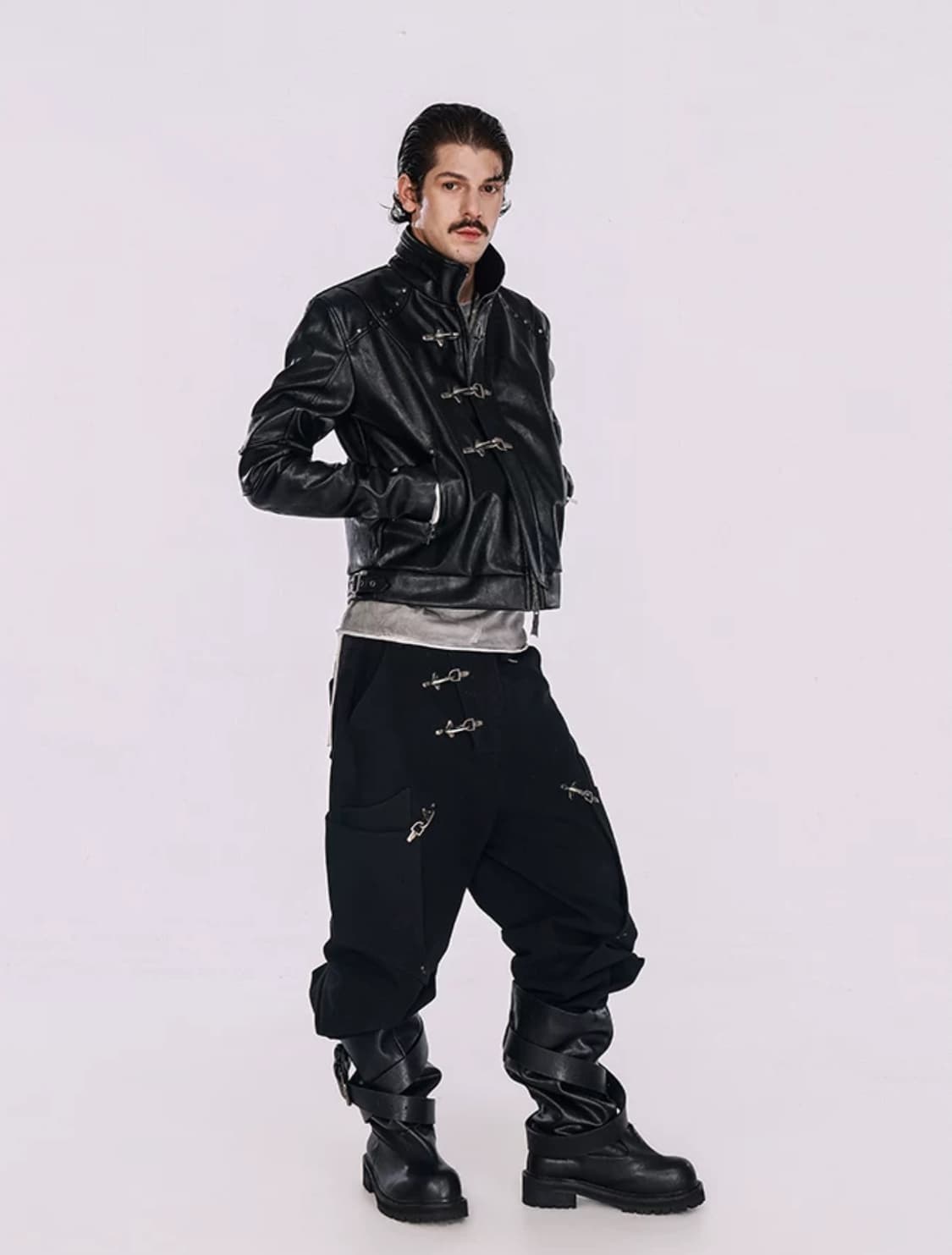 Shadow Collar Zip Buckle Jacket 상품이미지4