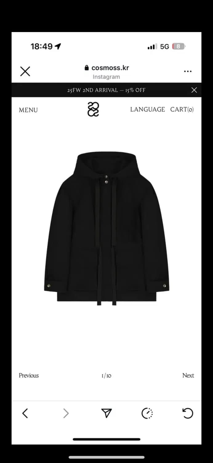 Cosmoss 코스모스 puff military jacket 자켓 상품이미지1