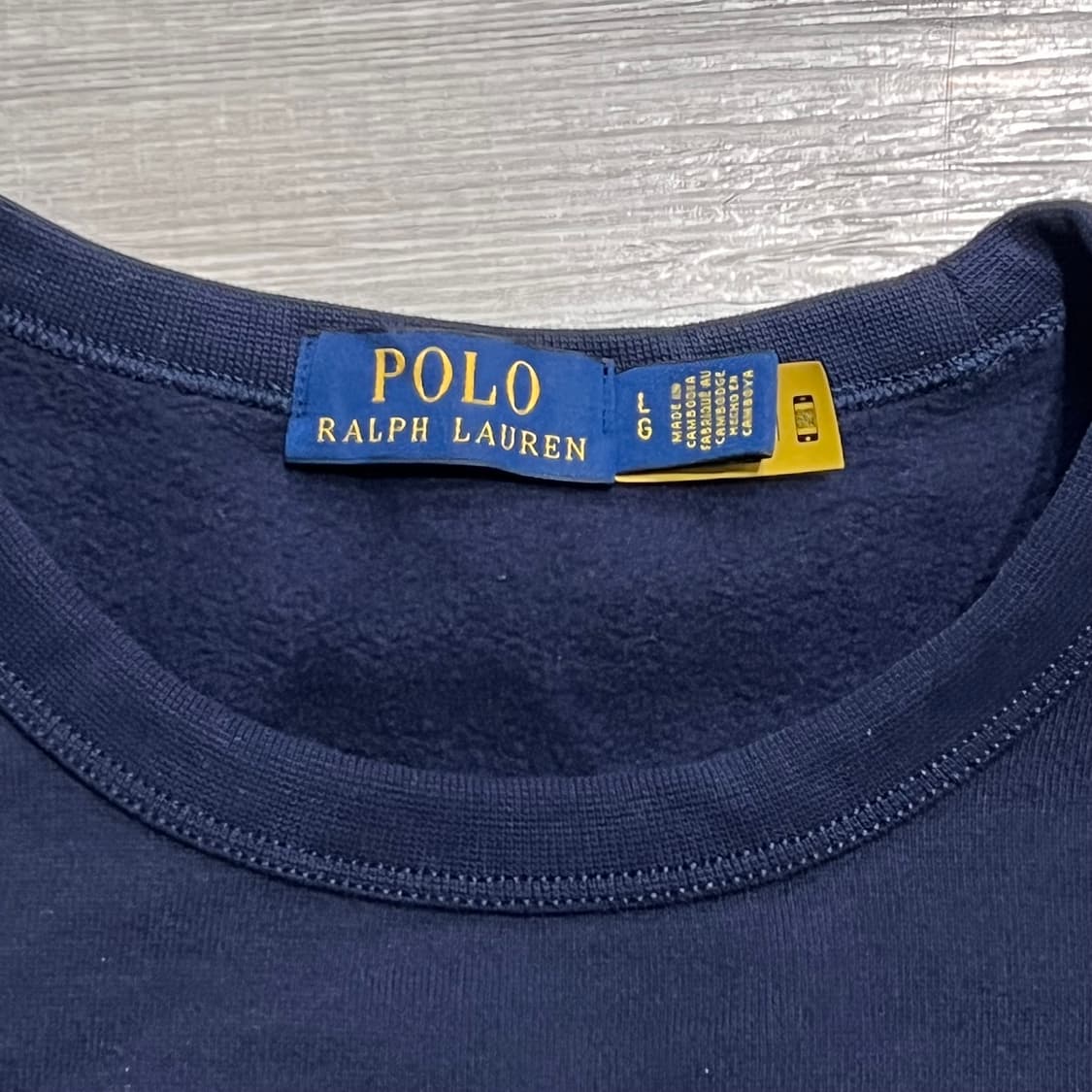 폴로 맨투맨 L 105 거의 새것 QR 인증 O 국내매장구매 상품이미지2