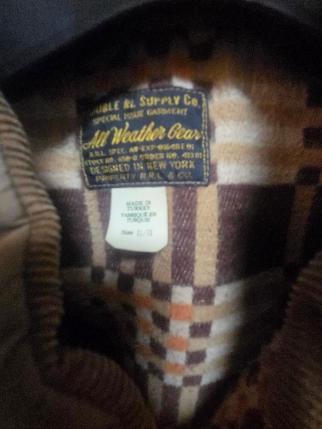 XL) 정품 오일크로스  요크자켓 더블알엘 rrl 상품이미지4