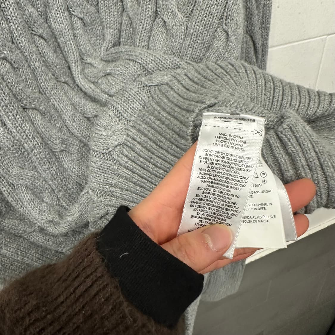 폴로 랄포르렌 꽈배기 니트 상품이미지4