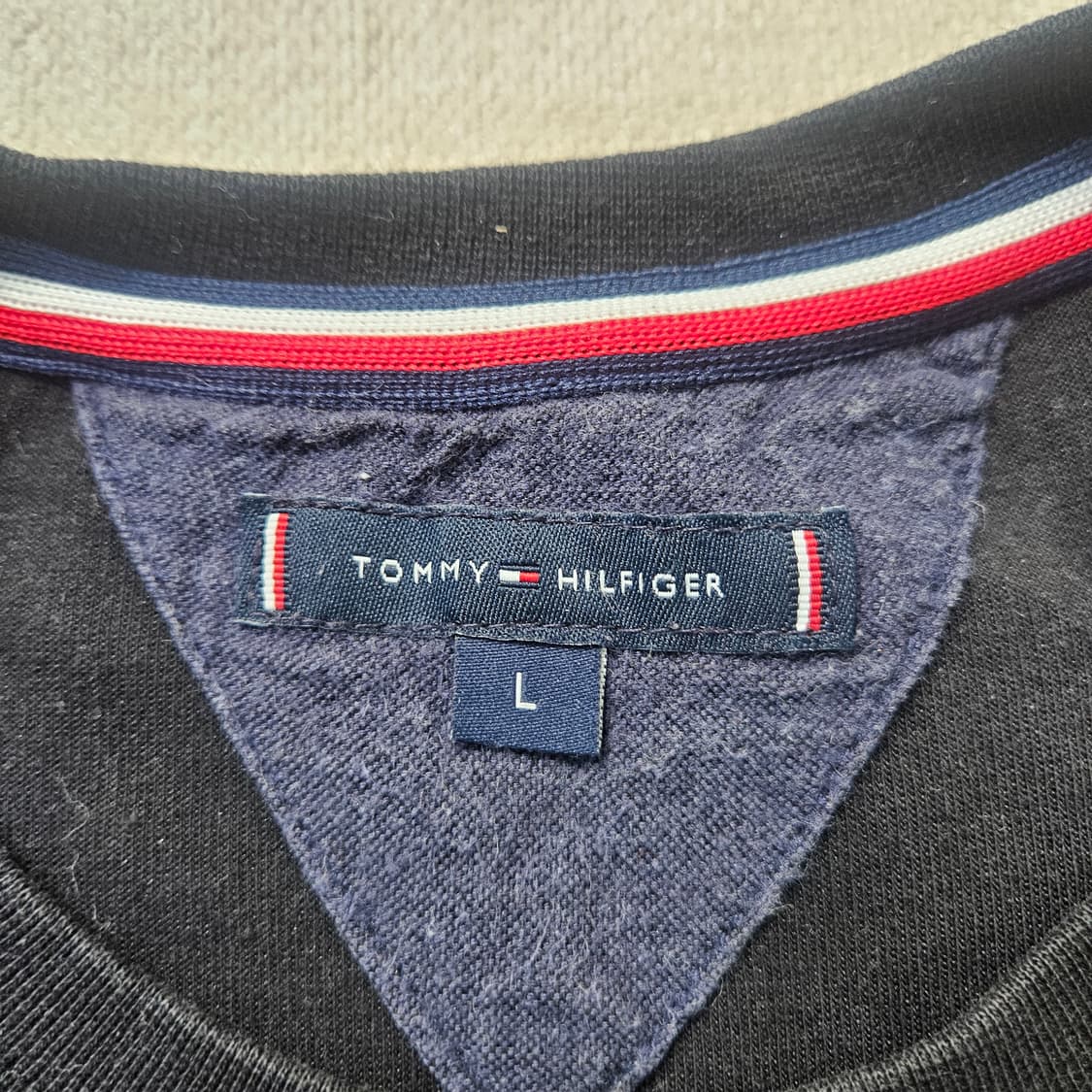 L 타미힐피거 크루넥 맨투맨 0325Y 상품이미지3