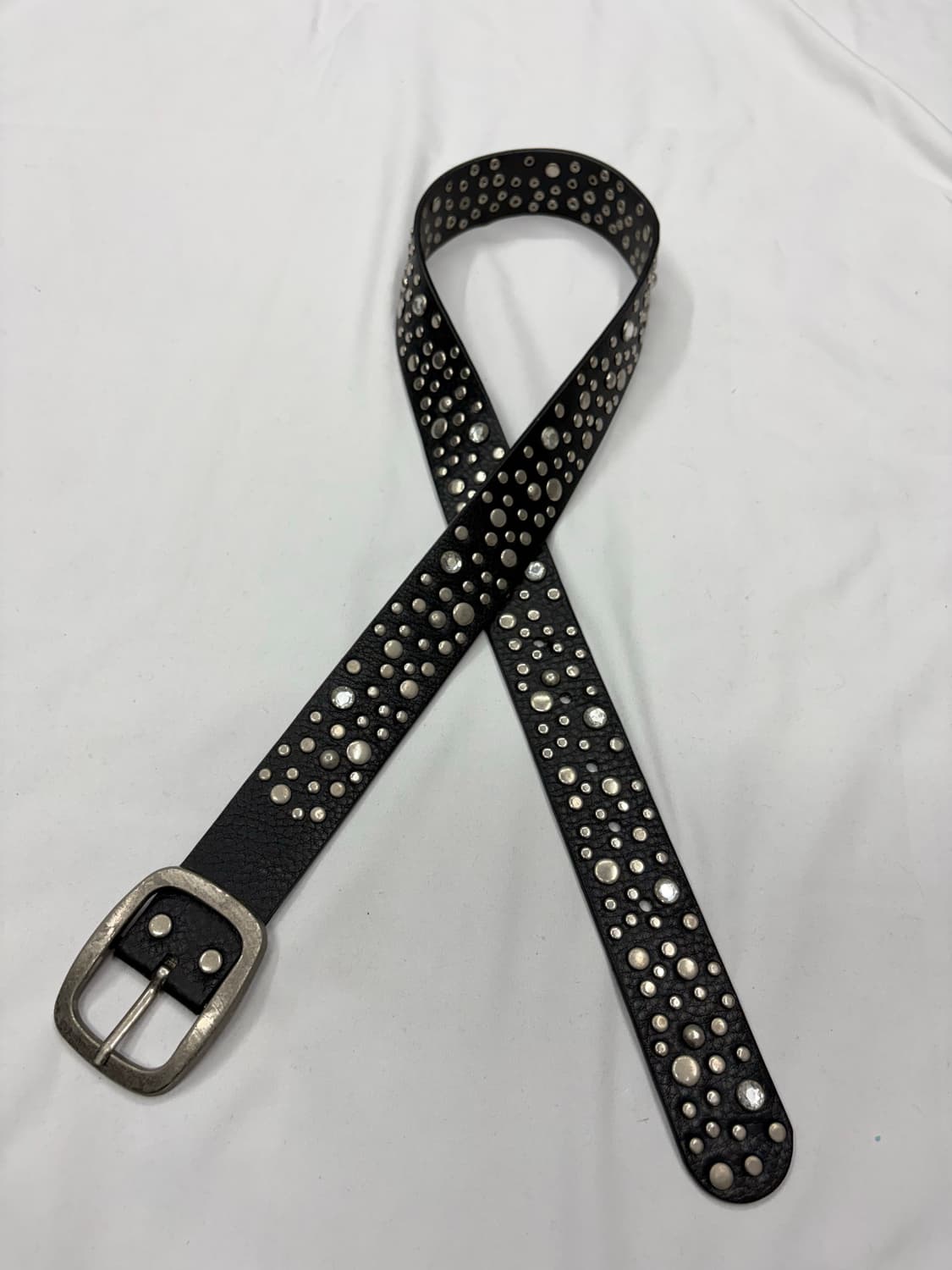 빈티지 펑크 스터드 레더 벨트 Studded Leather Belt  S 상품이미지3