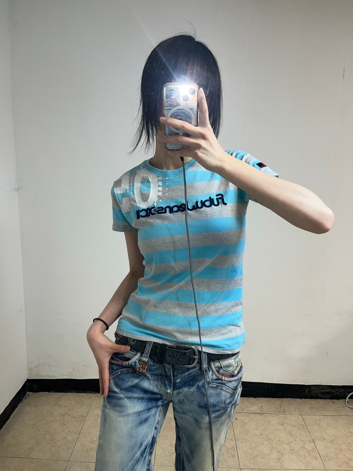 후부 00‘s J2K 스트라이프 티셔츠 상품이미지3