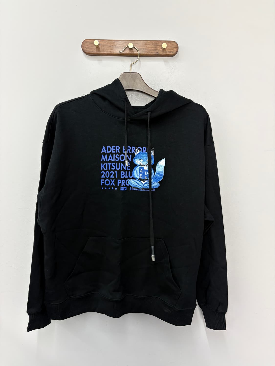 메종키츠네 X 아더에러 메디테이션 폭스 후드 블랙A3819 상품이미지2